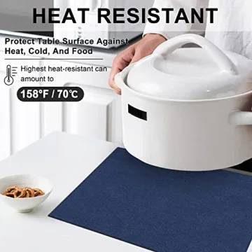 Durable LANDVIEW Cloth Placemats Set, Easy Clean & Stylish