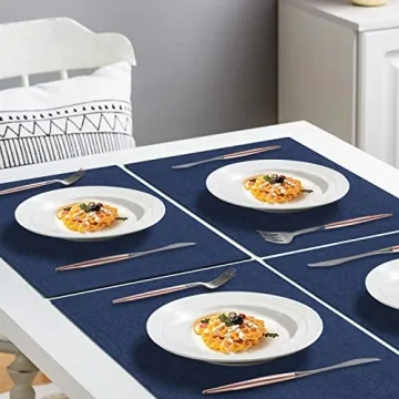 Durable LANDVIEW Cloth Placemats Set, Easy Clean & Stylish