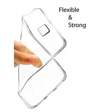 FINCIBO Case Compatible with Apple iPhone 7 Plus/ 8 Plus, Clear Transparent TPU Silicone Protector Case Cover Soft Gel Skin for iPhone 7 Plus / 8 Plus (NOT FIT iPhone 7/8) - English Bulldog