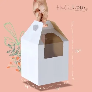 Spec101 Disposable Cake Carrier 10-Pack - 14x14x16in