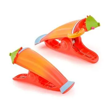 Stylish O2COOL Beach Towel Clips for Summer Fun