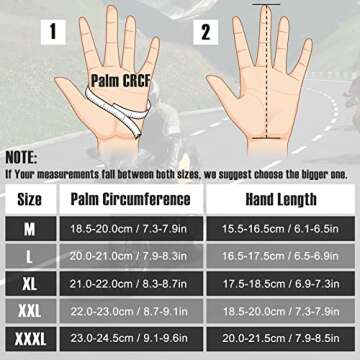 COFIT Motorcycle Gloves Breathable, Touchscreen Motorbike Gloves Anti-Slip with Good Grip Hard Knuckles Protection for Men Women Motocross, BMX ATV MTB Cycling, Road Racing - Green L