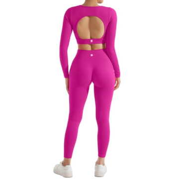 SUUKSESS Seamless Ribbed Workout Set Perfect for Active Life