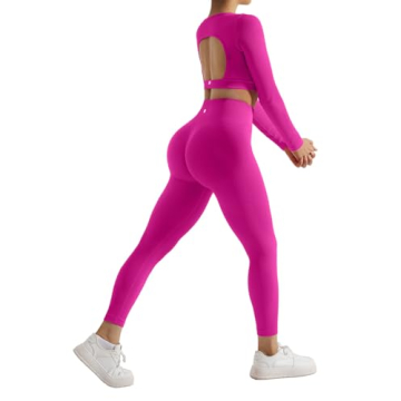 SUUKSESS Seamless Ribbed Workout Set Perfect for Active Life