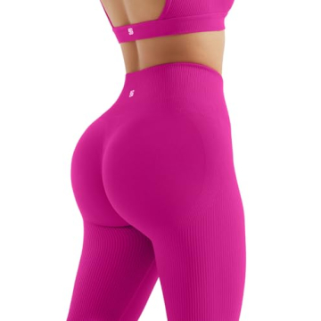 SUUKSESS Seamless Ribbed Workout Set Perfect for Active Life