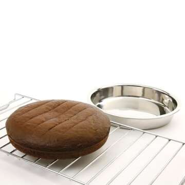 Norpro 9-Inch Round Stainless Steel Cake Pans (2 Pack)