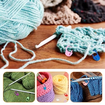 FIVEIZERO 220 Stitch Markers Set with Storage Box