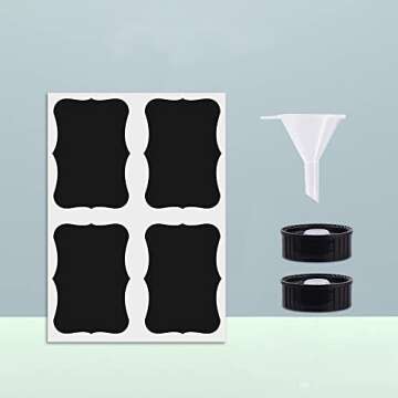 Bontip Glass Spray Bottle, Blue Glass Spray Bottle Set & Accessories for Non-toxic Window Cleaners Aromatherapy Facial Hydration Watering Flowers Hair Care (2 Pack/16 oz) (Blue)