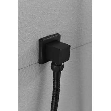 Shower Faucet Set, Shower System, Rainfall Shower Heads with Handheld Spray Combo, 12" Wall Mounted Black Shower Head and Handle Set for Bathroom, Shower Valve & Shower Trim Included