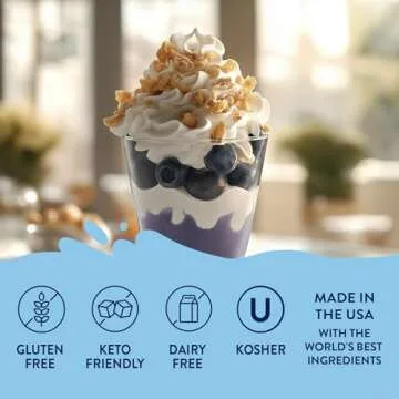 Jordan's Skinny Syrups Sugar Free Coffee Syrup, Blueberry Cobbler Syrup Flavor, Zero Calorie Flavoring for Latte, Protein Shake, Cocktail & More, Gluten Free, Keto Friendly, 25.4 Fl Oz, 1 Pack