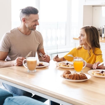 VENVENWEAVS Glass Coffee Mugs Set of 4 - Stylish & Practical