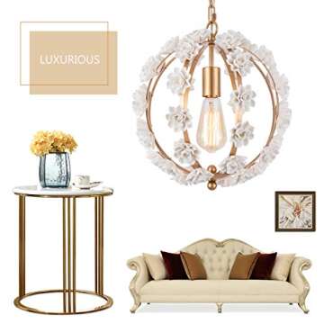 Yifi Deco Elegant Gold Pendant Light Fixture for All Rooms