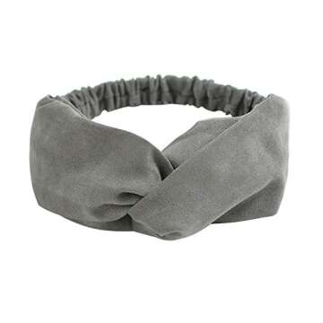 DRESHOW 10 Pack Boho Headbands for Women Vintage Cross Elastic Head Wrap Hair Accessories