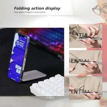 EWEMDAI Foldable Magnetic Phone Stand for iPhone 12+