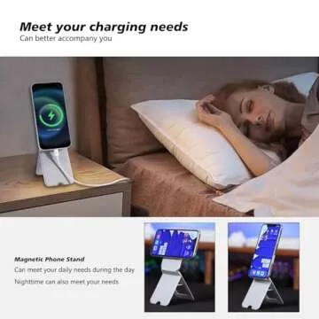 EWEMDAI Foldable Magnetic Phone Stand for iPhone 12+