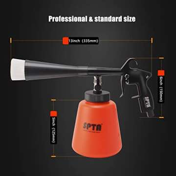 SPTA High Pressure Car Cleaning Gun, Essential Detailing Kit