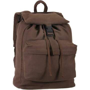 Rothco Canvas Daypack - 34L Durable Backpack