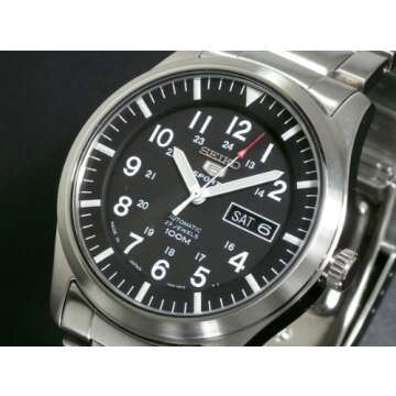 SEIKO Men's self-Winding Watch Made ​​in Japan Black SNZG13J1