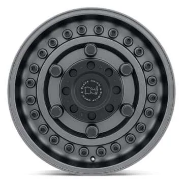 Black Rhino Hard Alloys BRARY 17X9.5 8X6.5 GNBLK 6MM - 1795ARY068165G22
