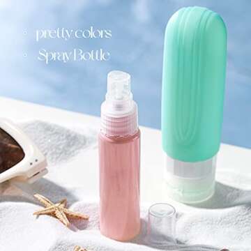 Moohemoo 19 Pack Travel Bottles Set for Toiletries