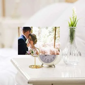 Toncoo Elegant Mini Table Number Holders and Cards