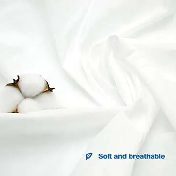 2 Yard White Cotton Fabric,Natural Cotton Poplin Fabric by The Yard,White Fabric,59 Inches Wide 100% Cotton Fabric,Soft Embroidery Muslin Quilting Fabric Material for Sewing Material Apparel Cloth