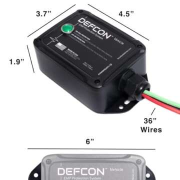 Faraday Defense DEFCON Vehicle - EMP Protection 12 Volt DC for Auto and Truck, Protection for Lightning, CME, Solar Flare, and Surge Protection