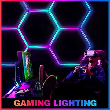 24 Pack Remote Hexagon RGB LED Lights for Parties