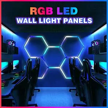 24 Pack Remote Hexagon RGB LED Lights for Parties