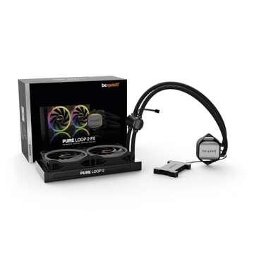 be quiet! Pure Loop 2 FX 240mm, CPU Liquid Cooler for Intel Core i3/i5 or AMD Ryzen 3/5, ARGB LED Illumination, 2X Light Wings PWM high-Speed Fan -BW013 Black