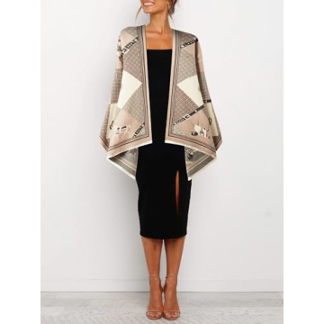 nratto Scarf for Women Pashmina Shawl Wrap for Evening Dress Gift for Women Coffee