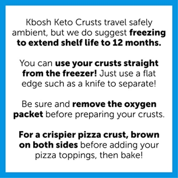 KBosh Keto Pizza Crust Variety - Low Carb & Gluten Free