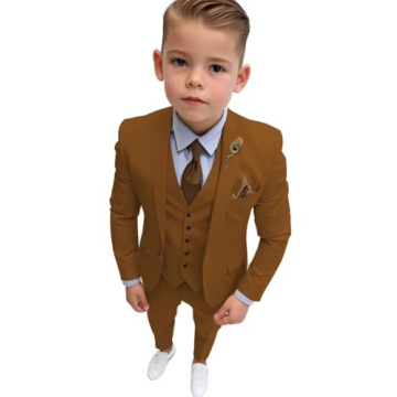 Boys Suit Slim Fit Toddler Suit for Boys Single Breasted Kids Tuxedo Suit for Wedding Dresswear Suit...