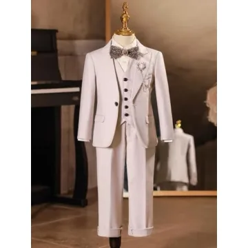 Stylish Boys Slim Fit Toddler Suit for Special Occasions