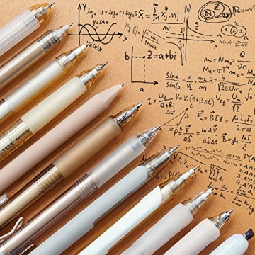 12 Pack Pastel Gel Ink Pens with Highlighter Smooth Writing