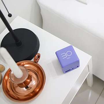 mooas Cube Timer (Violet), Flip Timer Gravity Sensor, Time Management, Productivity Timer Cube Timer...