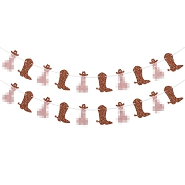 Boot and Cowboy Hat Garland for Bachelorette Party