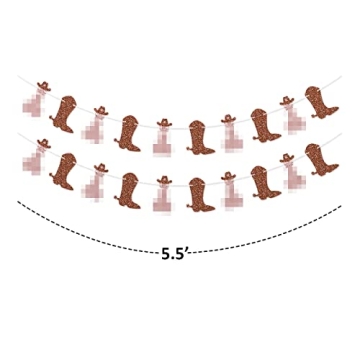 Boot and Cowboy Hat Garland for Bachelorette Party