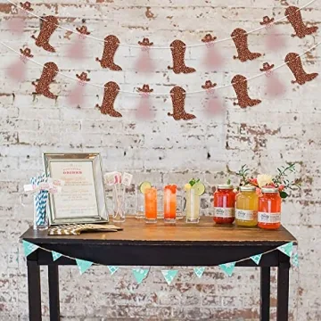 Boot and Cowboy Hat Garland for Bachelorette Party