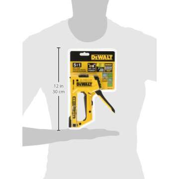DEWALT DWHTTR510 5-in-1 Multi-Tacker for Easy Stapling