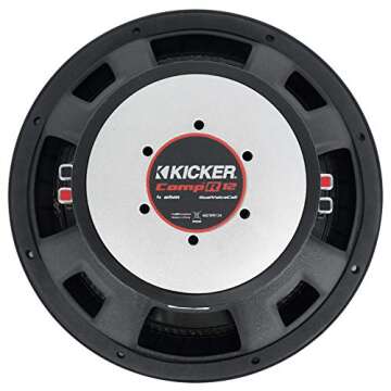 KICKER 48CWR124 2000 Watt 12" Car Subwoofers for Ultimate Bass