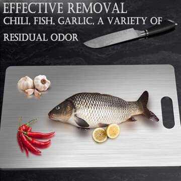 Titanium Cutting Board - 100% Pure Titanium Cutting Boards For Kitchen, 1 Pack Double-sided food-grade Titanium Cutting Board For Cutting Meats, Fruits And Vegetables (12"L x 9"W)