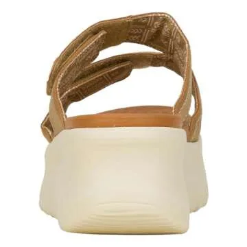 Hey Dude Women's Delray Slide Classic Tan Size 7 | Women's Shoes | Women Slip-on Sandals | Comfortable & Light-Weight