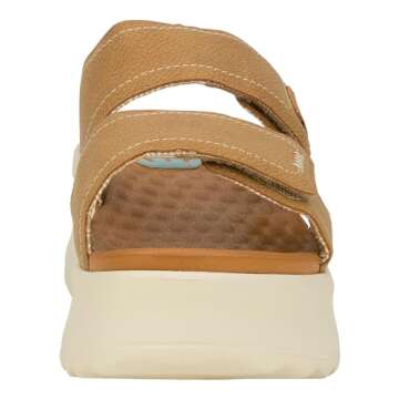 Hey Dude Women's Delray Slide Classic Tan Size 7 | Women's Shoes | Women Slip-on Sandals | Comfortable & Light-Weight