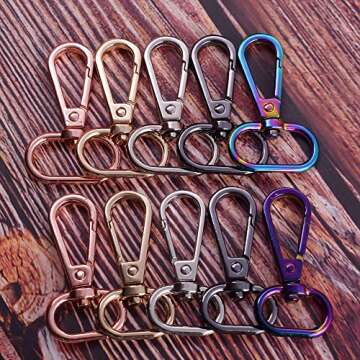 Noyin Rainbow Swivel Snap Clasp for Creative Projects