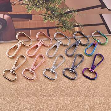 Noyin Rainbow Swivel Snap Clasp for Creative Projects
