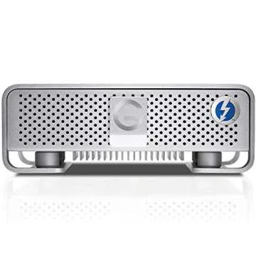 G-Technology 10TB G-DRIVE with Thunderbolt and USB 3.0 Desktop External Hard Drive, Silver - 0G05024