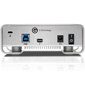 G-Technology 10TB G-DRIVE with Thunderbolt and USB 3.0 Desktop External Hard Drive, Silver - 0G05024