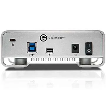 G-Technology 10TB G-DRIVE with Thunderbolt and USB 3.0 Desktop External Hard Drive, Silver - 0G05024