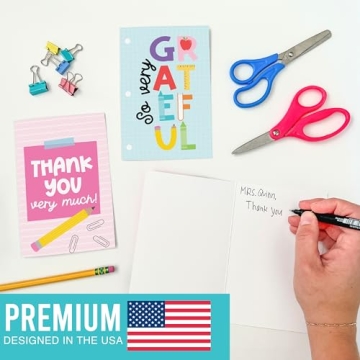 Colorful Teacher Thank You Cards - 24 Pack